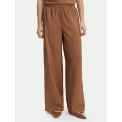 Marella Hlače iz tkanine Eremi 2613131154 Rjava Regular Fit