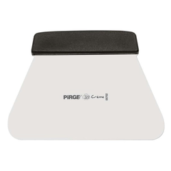 Dough scraper, stainless steel, 19 cm, Creme, Black - Pirge