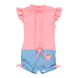 PLAYSHOES Enodelne kopalke, modra, roza
