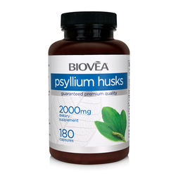 PSYLLIUM HUSK / INDIJSKI TRPOTEC 2000mg 180 kapsul, znamke BIOVEA