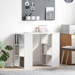 Stol s policom Bijelo 90 x 50 x 75 cm Konstruirano drvo