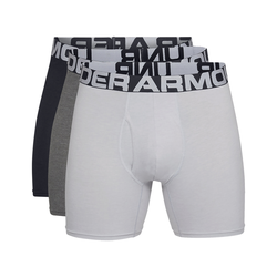 Under Armour Charged Cotton® 6 Oprijete boksarice 3 Piece 386567 Črna Bela Siva