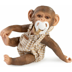 Guca 991 REBORN MONKEY - realistični opičji mladiček s polnim ohišjem iz vinila - 32 cm