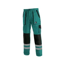 CANIS Radne pantalone do struka Luxy Bright/ zelena/crna