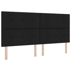 vidaXL vidaXL LED Headboard Črna 100 cm Tekstil, (22067054)