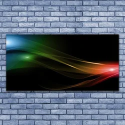 tulup.si Steklena slika Abstrakcija graphics 140x70 cm 2 obešalnika