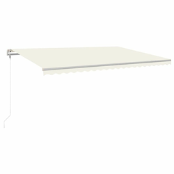 Automatska tenda sa senzorom za vjetar LED 500 x 300 cm krem