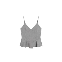Bershka Top pegasto siva