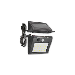 LED solarno zidno svetlo sa senzorom i eksternim panelom LED/0,55W/3,7V IP65