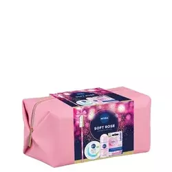 Nivea Ženski kozmetički set Soft rose, Soft krema 200ml + roll-on 50ml + labello 4,8g