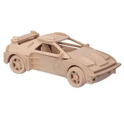 Woodcraft Lesena 3D sestavljanka Ferrari velika