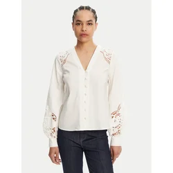 TWINSET Srajca 251TT2333 Écru Regular Fit