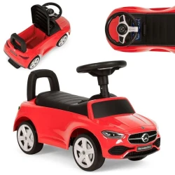 ECO TOYS Guralica Mercedes C CLASS sa interaktivnim volanom i zvucima, crvena