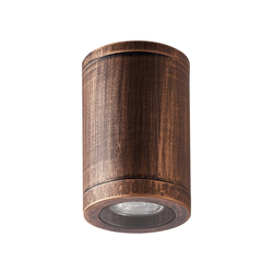 Luxera 48326 - Spoljno plafonsko svetlo MOPTI 1xGU10/7W/230V IP54 bronza