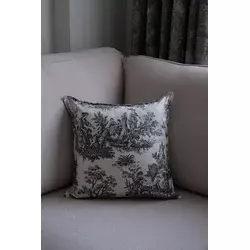 Aberto Design Dekorativna jastučnica BST061, 45 x 45 cm, Crna-bela