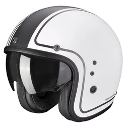 SCORPION Belfast evo retrol matt white silver kaciga