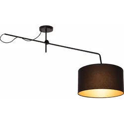 LED podesiv plafonski luster VENICE 1xE27/60W/230V crna/zlatna