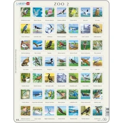 LARSEN Puzzle Ptice (ZOO 2) 49 kosov