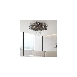 Paul Neuhaus 8092-18 - Plafonski luster ICICLE 14xG9/40W/230V, prečnik 100 cm, crna