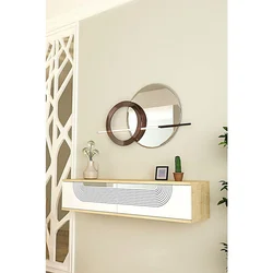 Hanah Home komoda Meyra 120, 120 cm, hrast Sapphire / bela / srebrna