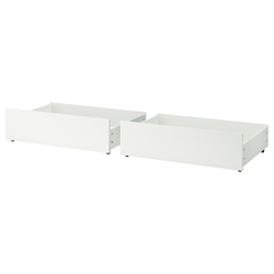 MALM Kut.odlaganje za vis.okvir kreveta, bela, 200 cm