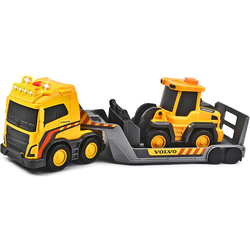 Dickie delovni tovarnjak Volvo s prikolico za prevoz strojev 32 cm