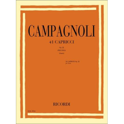 CAMPAGNOLI:41 CAPRICCI OP.22 PER VIOLA