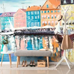Tapeta oljna slika Benetk - 245x165