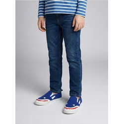 Sinsay - Slip-on patike sa motivom ajkule - plava