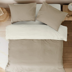 Dekordom Posteljina cb simple set bicolor single - beige/cream ( 025566 )