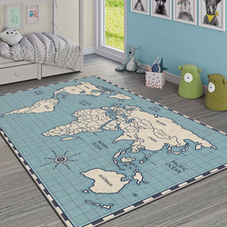 Conceptum Hypnose Tepih Hmi Kdc-83, Pravougaoni, 100 x 140 cm, Plavo-bež