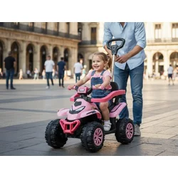 Dečija guralica sa ručkom Boom 474 roze