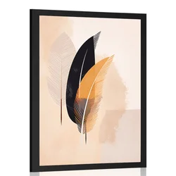 Plakat abstraktne oblike peresa - 30x45 no frame