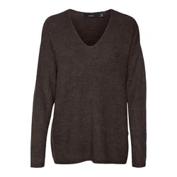 VERO MODA Pulover VMCREWLEFILE rjava
