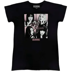 Blackpink Majica Shut Down Photo Grid Unisex Black 2XL