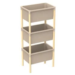 Polica modularna sa 3 kontejnera pvc 95x26x39cm