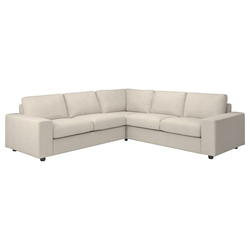VIMLE Ugaona sofa, 4-sed, sa širokim rukohvatima/Gunnared bež
