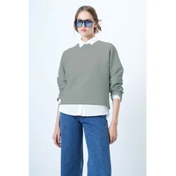 Trend Alacati Stili Ženska bluza Alc-X14391, Siva