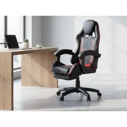 Proizvod sa nedostatkom - OUTLET - Gejmerska fotelja Zevs plavo/siva ( 755-001 )