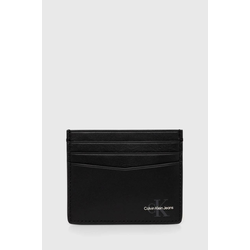 Kožni etui za kartice Calvin Klein Jeans boja: crna, K50K512172
