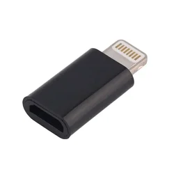 Adapter Lightning muski na Micro USB zenski crni