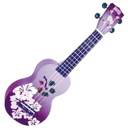 Mahalo Soprano Ukulele Hibiscus Purple Burst
