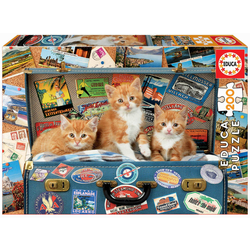 Puzzle Travelling kittens Educa 200 delov od 6 leta