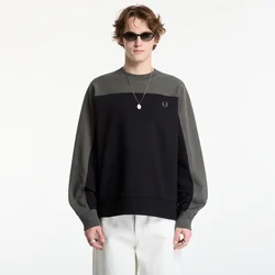 Mikina FRED PERRY Colour Block Sweatshirt Black L