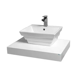Ceramica Lux Ormarić za kupatilo Combo konzolna, Polica lavaboa 75 dublja