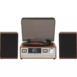 Denver Electronics Avdio sistem Denver MRD-52LIGHTWOOD z vinilno ploščo, (5000560460)
