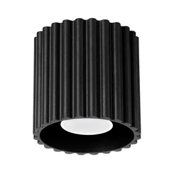 Sollux SL.1784 - Spot svetiljka AURA 1xGU10/10W/230V 10 cm crna