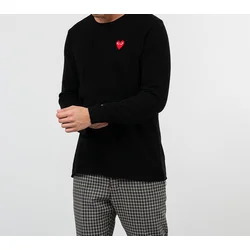 Pulover Comme des Garçons PLAY Knit Black L