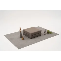 Atelier del Sofa Tabure Comfort, 95x43x95cm, Sivi