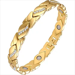 Ženski náramok AD - 38802 - Zlata / 21,5cm KP38802